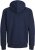 Jack & Jones BRADLEY Zip Hoodie Navy Blazer - Puloverji & jopice - Moški Puloverji & Jopice za Močnejše Postave