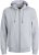 Jack & Jones BRADLEY Zip Hoodie Light Grey Melange - Puloverji & jopice - Moški Puloverji & Jopice za Močnejše Postave