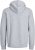 Jack & Jones BRADLEY Zip Hoodie Light Grey Melange - Puloverji & jopice - Moški Puloverji & Jopice za Močnejše Postave