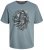 Jack & Jones JJSKULL ROCK T-Shirt Goblin Blue - Kratke Majice - Moške kratke majice za močnejše postave