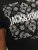 Jack & Jones JJPAISLEY T-Shirt Black - Kratke Majice - Moške kratke majice za močnejše postave