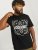Jack & Jones JJPAISLEY T-Shirt Black - Kratke Majice - Moške kratke majice za močnejše postave