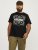 Jack & Jones JJPAISLEY T-Shirt Black - Kratke Majice - Moške kratke majice za močnejše postave