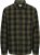 Jack & Jones ZAC Brushed Long Sleeve Overshirt Green - Srajce - Moške srajce za Močnejše Postave