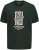 Jack & Jones XMAS Christmas Skull T-Shirt Dark Slate Grey - Kratke Majice - Moške kratke majice za močnejše postave