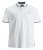 Jack & Jones PAULOS Short Sleeve Polo White/PS - Polo majice - Moške Polo Majice za Močnejše Postave