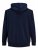 Jack & Jones Basic Sweat Zip Hood Navy Blazer - Puloverji & jopice - Moški Puloverji & Jopice za Močnejše Postave
