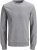Jack & Jones Basic Sweatshirt Light Grey Melange - Puloverji & jopice - Moški Puloverji & Jopice za Močnejše Postave