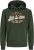 Jack & Jones 2 COL LOGO Hoodie Kombu Green - Puloverji & jopice - Moški Puloverji & Jopice za Močnejše Postave