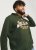 Jack & Jones 2 COL LOGO Hoodie Kombu Green - Puloverji & jopice - Moški Puloverji & Jopice za Močnejše Postave
