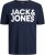 Jack & Jones CORP Logo T-Shirt Navy Blazer - Kratke Majice - Moške kratke majice za močnejše postave
