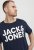 Jack & Jones CORP Logo T-Shirt Navy Blazer - Kratke Majice - Moške kratke majice za močnejše postave