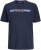 Jack & Jones Corp Logo Crew Neck T-Shirt Navy Blazer - Kratke Majice - Moške kratke majice za močnejše postave