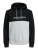 Jack & Jones JJEURBAN BLOCKING SWEAT Black - Puloverji & jopice - Moški Puloverji & Jopice za Močnejše Postave