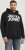 Jack & Jones CORP LOGO Large Print Hoodie Black - Puloverji & jopice - Moški Puloverji & Jopice za Močnejše Postave