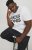 Jack & Jones CORP Logo T-Shirt White w Large Black Print - Kratke Majice - Moške kratke majice za močnejše postave