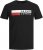 Jack & Jones CORP Logo T-Shirt Black/PLAY 4 - Kratke Majice - Moške kratke majice za močnejše postave