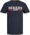Jack & Jones CORP Logo T-Shirt Navy/PLAY 4 - Kratke Majice - Moške kratke majice za močnejše postave