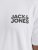 Jack & Jones CORP Logo T-Shirt White w Small Black Print - Kratke Majice - Moške kratke majice za močnejše postave