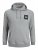Jack & Jones JJLOCK SWEAT HOOD Grey - Puloverji & jopice - Moški Puloverji & Jopice za Močnejše Postave