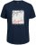 Jack & Jones JORJOSHUA T-shirt Navy - Kratke Majice - Moške kratke majice za močnejše postave