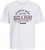 Jack & Jones JJELOGO O-Neck T-Shirt White - Kratke Majice - Moške kratke majice za močnejše postave