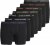 Jack & Jones BASIC Trunks 7-Pack Black - Spodnje perilo & kopalne hlače - Moško Spodnje Perilo za močnejše postave