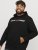 Jack & Jones CORP OLD LOGO REG FIT Hoodie Black - Puloverji & jopice - Moški Puloverji & Jopice za Močnejše Postave