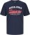 Jack & Jones LOGO O-Neck T-Shirt Dark Blue - Kratke Majice - Moške kratke majice za močnejše postave