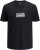 Jack & Jones Tarmac Branding Crew Neck T-Shirt Black - Kratke Majice - Moške kratke majice za močnejše postave