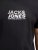 Jack & Jones Tarmac Branding Crew Neck T-Shirt Black - Kratke Majice - Moške kratke majice za močnejše postave
