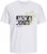  Jack & Jones Jaxon Crew Neck T-Shirt White - Kratke Majice - Moške kratke majice za močnejše postave