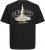 Jack & Jones Boston Photo Crew Neck T-Shirt Black - Kratke Majice - Moške kratke majice za močnejše postave