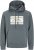 Jack & Jones Frederiksberg Box Script Hoodie Grey - Puloverji & jopice - Moški Puloverji & Jopice za Močnejše Postave