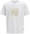 Jack & Jones Tarmac Camo Crew Neck T-Shirt Bright White - Kratke Majice - Moške kratke majice za močnejše postave