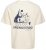 Jack & Jones Bellagio Collage Crew Neck T-Shirt Antique White - Kratke Majice - Moške kratke majice za močnejše postave