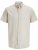Jack & Jones Summer Shield Short Sleeve Shirt White Pepper - Srajce - Moške srajce za Močnejše Postave