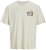 Jack & Jones Fuji Crew Neck T-Shirt Antique White - Kratke Majice - Moške kratke majice za močnejše postave
