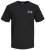 Jack & Jones JCOEDTN T-Shirt with Back Print Black - Kratke Majice - Moške kratke majice za močnejše postave