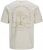  Jack & Jones Summer Vibes Crew Neck T-Shirt Moonbeam - Kratke Majice - Moške kratke majice za močnejše postave