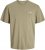 Jack & Jones Ayce Crew Neck T-Shirt Beige - Kratke Majice - Moške kratke majice za močnejše postave