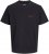 Jack & Jones Retiro Crew Neck T-Shirt Black - Kratke Majice - Moške kratke majice za močnejše postave