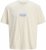 Jack & Jones Parallel Crew Neck T-Shirt Antique White - Kratke Majice - Moške kratke majice za močnejše postave