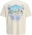 Jack & Jones Parallel Crew Neck T-Shirt Antique White - Kratke Majice - Moške kratke majice za močnejše postave
