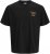 Jack & Jones Parallel Crew Neck T-Shirt Black - Kratke Majice - Moške kratke majice za močnejše postave