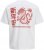 Jack & Jones Snake Dragon Crew Neck T-Shirt Bright White - Kratke Majice - Moške kratke majice za močnejše postave