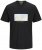Jack & Jones Vira Branding Crew Neck T-Shirt Black - Kratke Majice - Moške kratke majice za močnejše postave