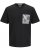  Jack & Jones Tavira Aop Pocket Crew Neck T-Shirt Black - Kratke Majice - Moške kratke majice za močnejše postave