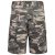 Kam Jeans 329 Short Charcoal Camo - Kratke hlače - Moške Kratke Hlače za Močnejše Postave