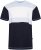 Kam Jeans 5780 Cut And Sew Panel T-Shirt Navy - Kratke Majice - Moške kratke majice za močnejše postave